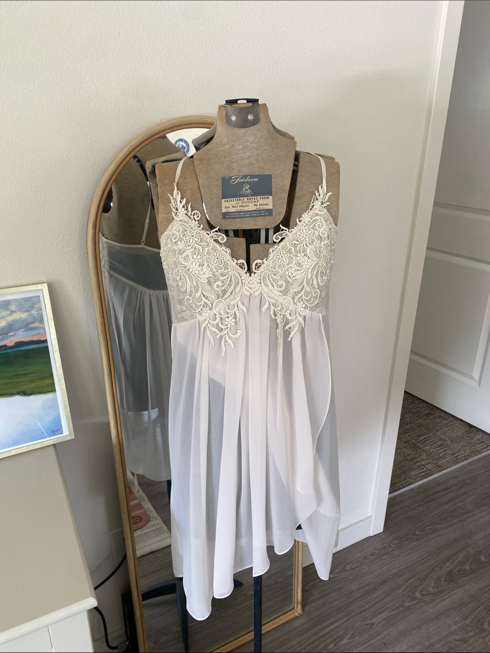 Jonquil by Diane Samandi Floral Appliqué Lingerie Dress